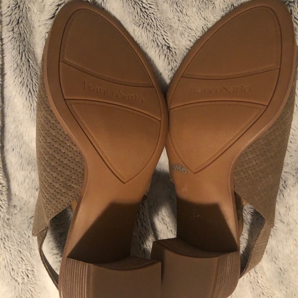 franco sarto peep toe wedge